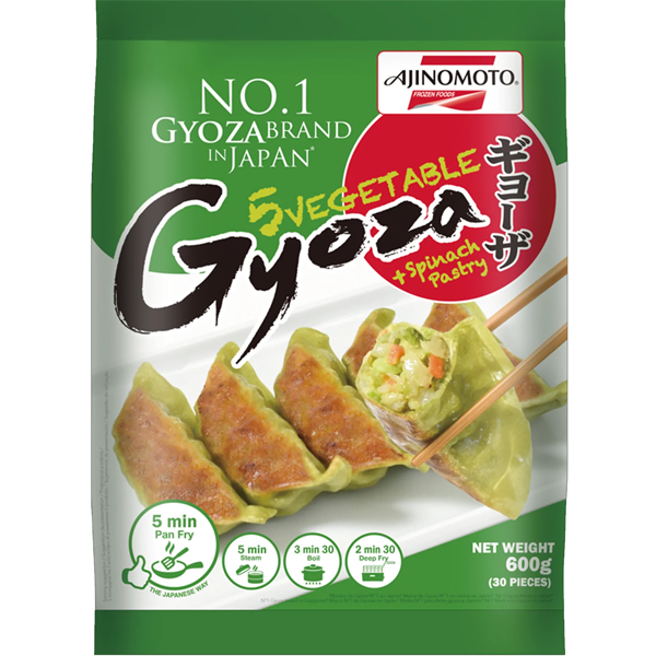 AJINOMOTO Gemüse Gyoza mit Grünem Teig 600g