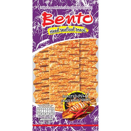 BENTO Gegrilt & Chilisoße Tintenfisch Snack 20g
