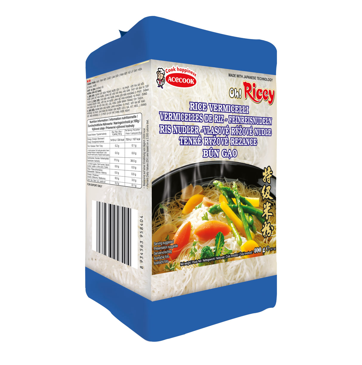 ACECOOK Reisnudeln 400g