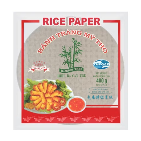 BAMBOO TREE Reispapier Frühlingsrolle Rund 22 cm 400g