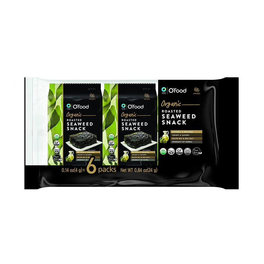 Chung Jung One O'Food Organic Gerösteter Seetang, geschnitten 24g