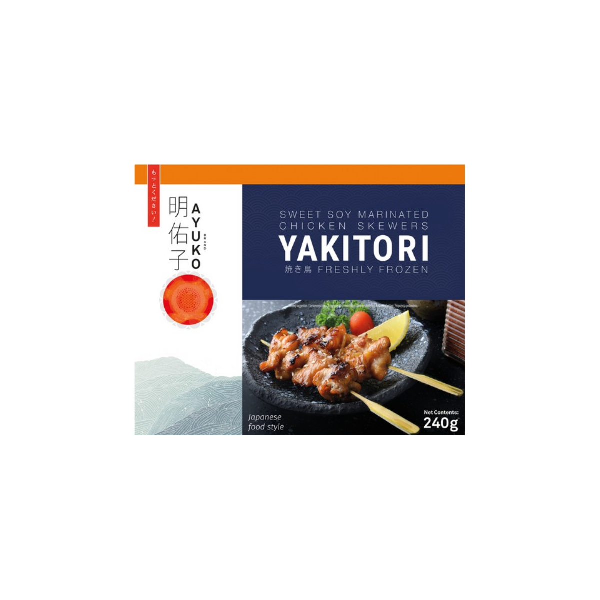 AYUKO Yakitori Süße Soja Hühnchenspieße 240g