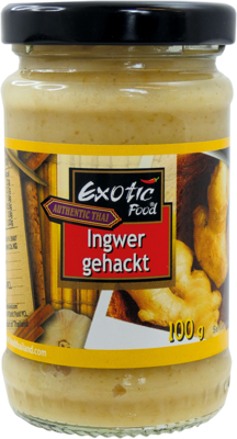 EXOTIC FOOD Ingwer, gehackt in Sojabohnenöl 100g