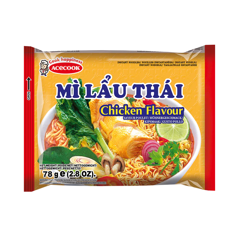 ACECOOK Instantnudeln Instantnudeln Hühnchen MLT 78g