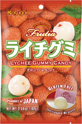 KASUGAI Fruchtgummi mit Lichi 102g