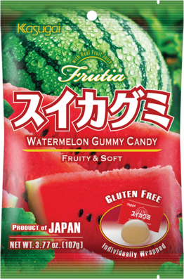 KASUGAI Fruchtgummi mit Wassermelonengeschmack 107g