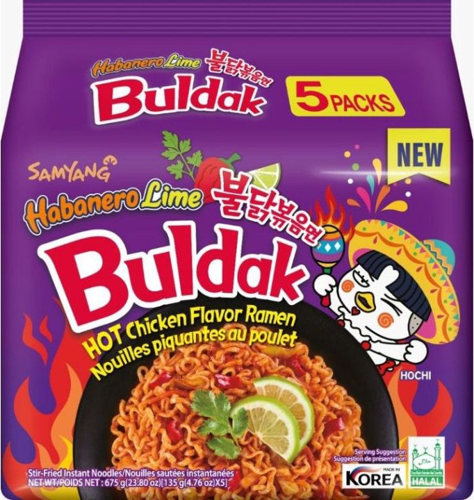 SAMYANG Buldak Habanero Lime Hot Chicken Ramen 135g