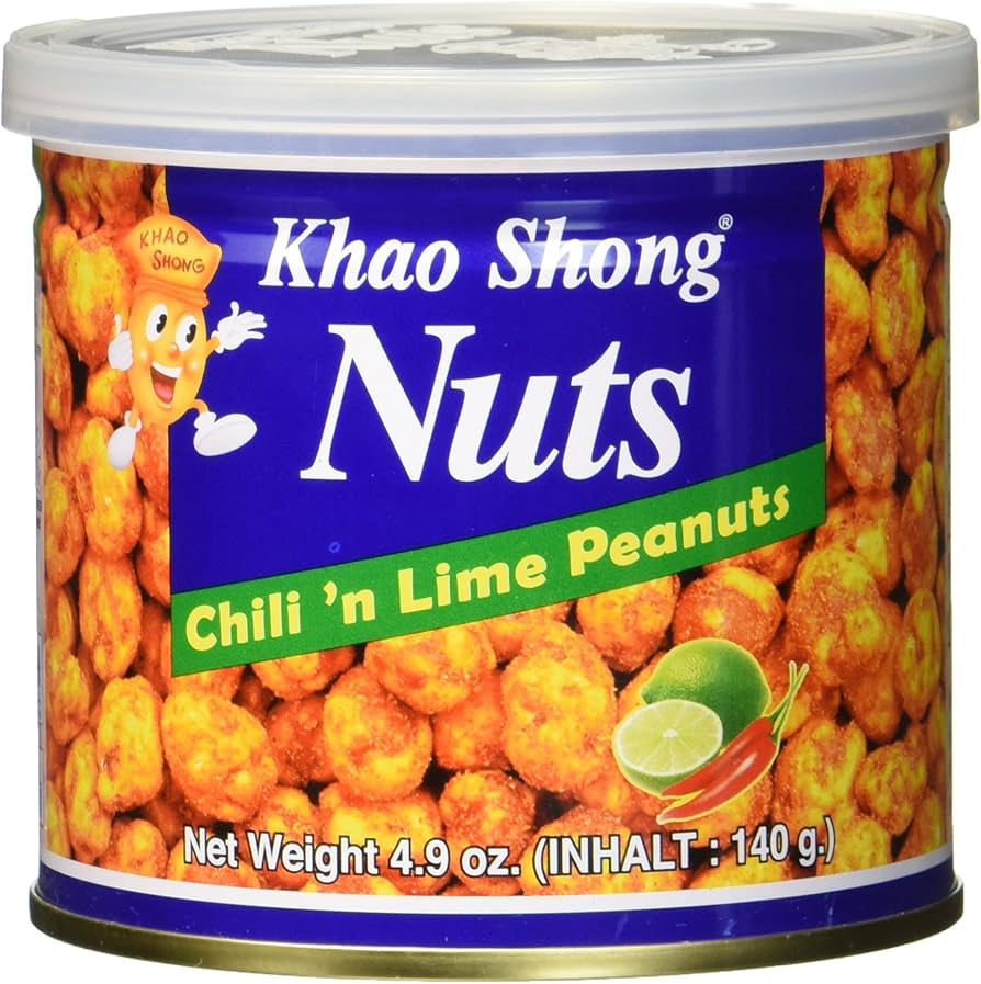 KHAO SHONG Erdnüsse mit Chili & Lime 140g