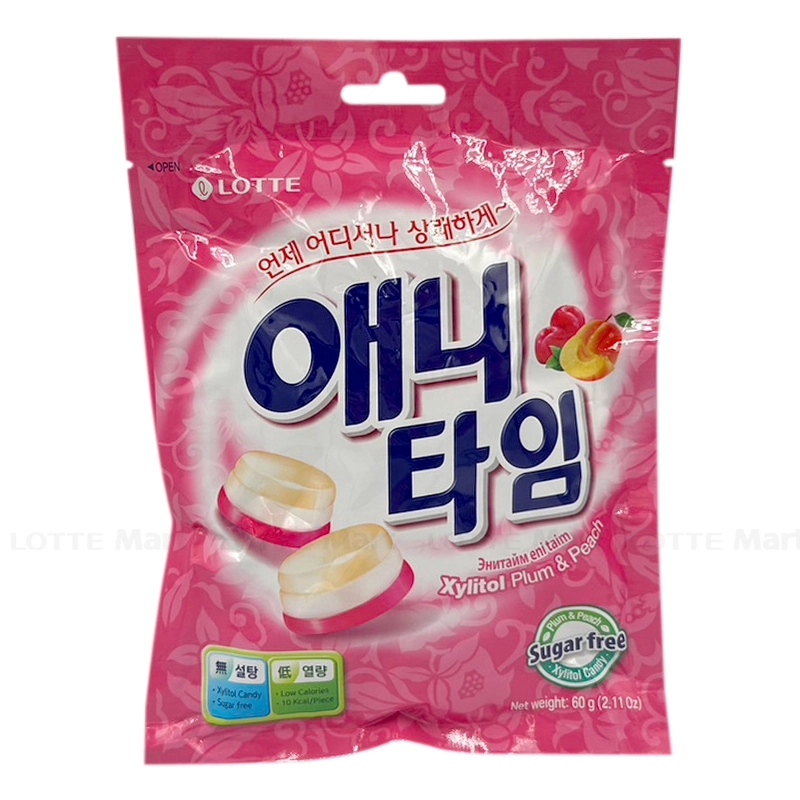 LOTTE Anytime Bonbon Pflaumen & Pfrisch 60g