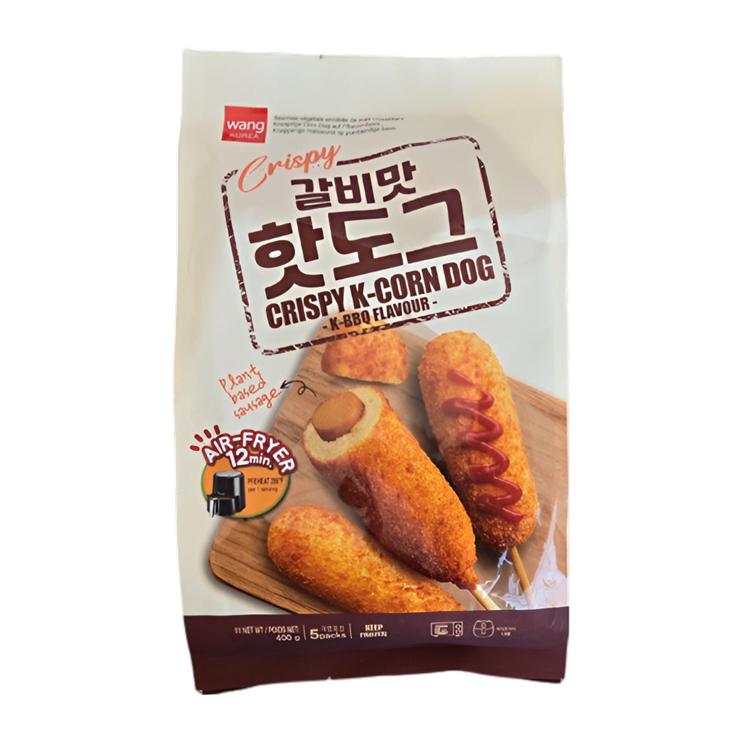 WANG BBQ-Geschmack Corndog, pflanzenbasiert 80g x 5