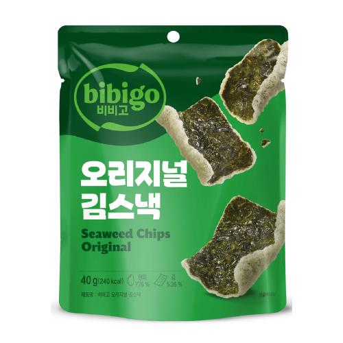BIBIGO Snack Gim fritiert Original, Gimbugak 40g