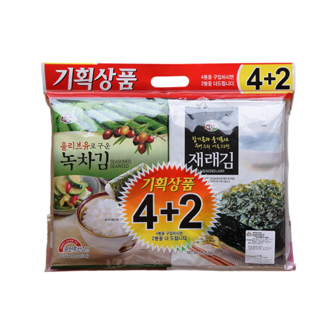 ASSI Seetangblätter Mit Grüntee und Jaerae 20g x 6