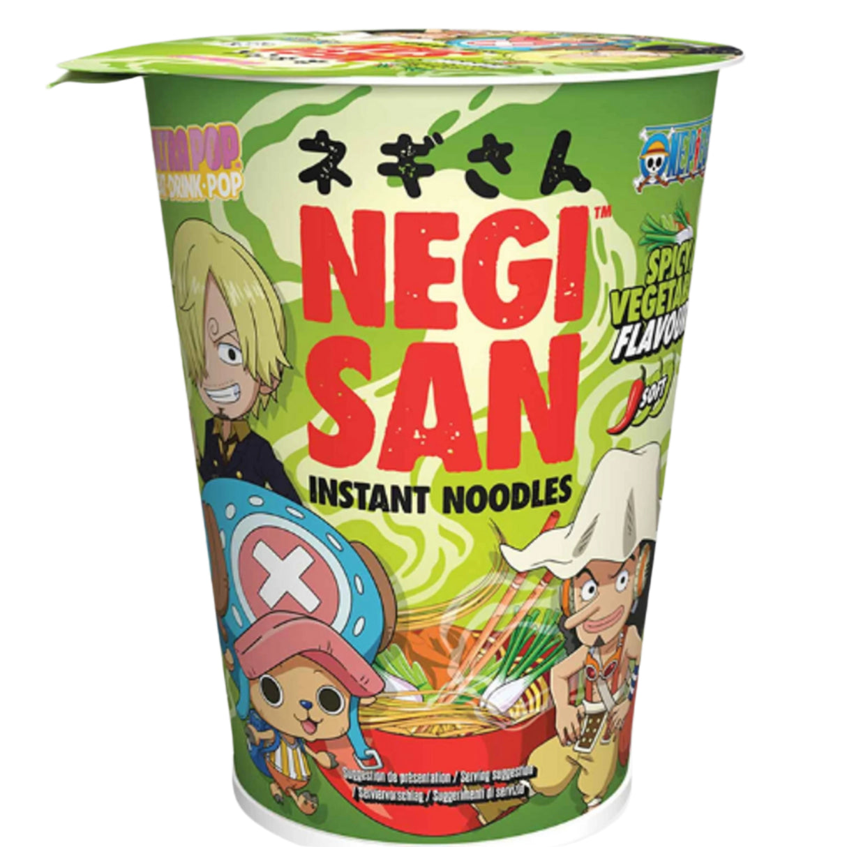 NEGISAN One Piece, Instant-Cup-Nudeln, Vegetable Flavor 65g