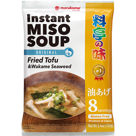 MARUKOME Misosuppe mit Gebratenem Tofu & Wakame, glutenfrei 152g