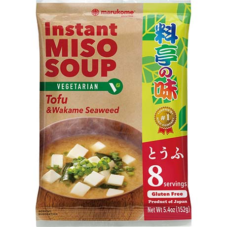 MARUKOME Vegan Misosuppe Tofu & Wakame Original, glutenfrei 152g