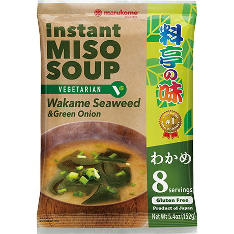 MARUKOME Vegan Misosuppe Miso-Suppe (Wakame-Algen) 152g