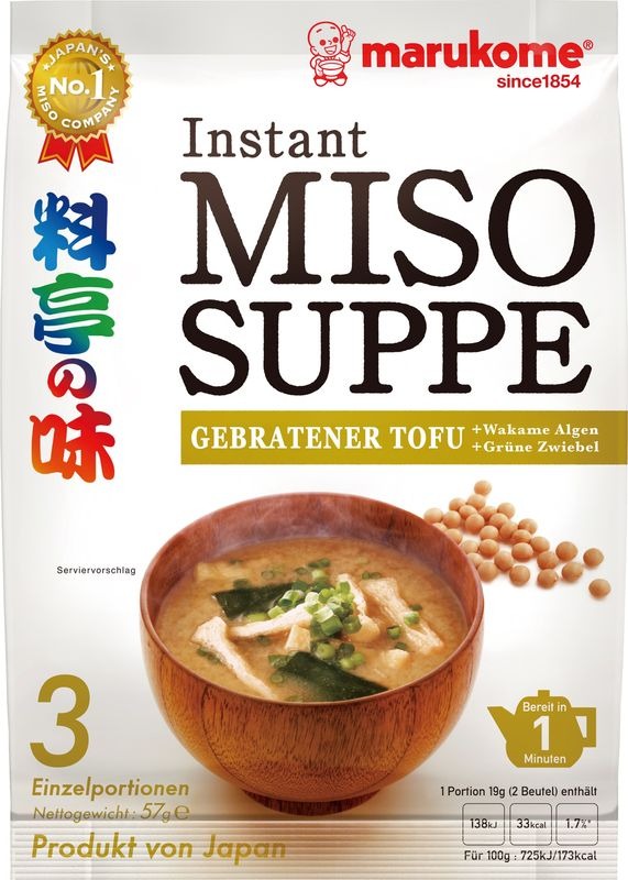 MARUKOME Miso-Suppenpaste gebratener Tofu 57g