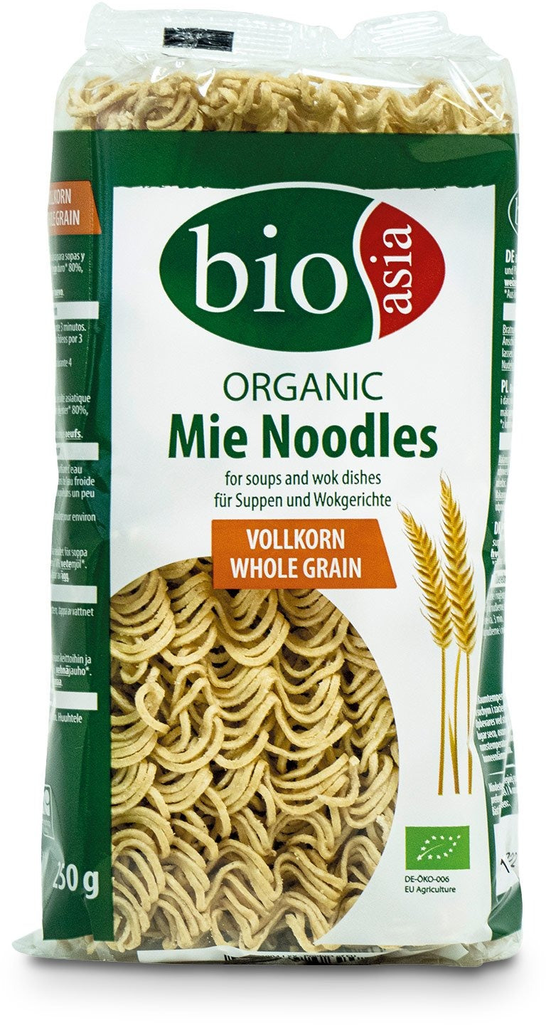 BIOASIA Bio Mie Nudeln, Vollkorn 250g