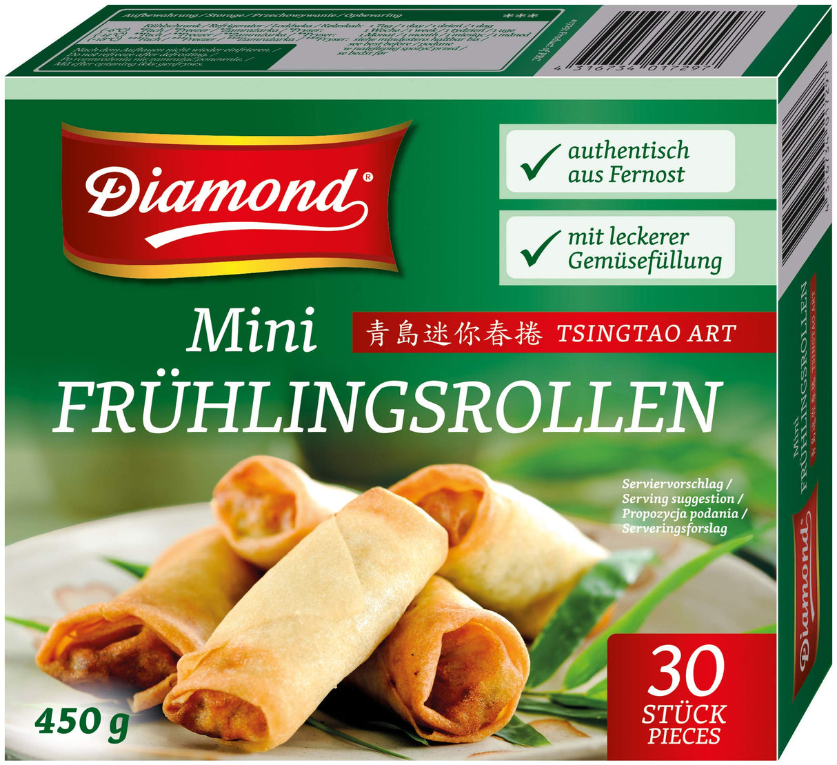 DIAMOND Mini-Frühlingsrollen Tsingtao mit Gemüse 450g