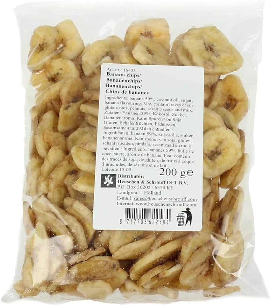HEUSCHENSCHROUFF Snacks Bananenchips Btl 200g