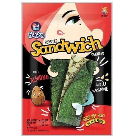 SELECO Snack Seetang Mandel/Sesam Btl15g