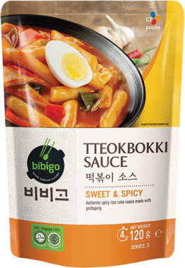 BIBIGO Tteokbokki Sweet & Spicy Soße 120g
