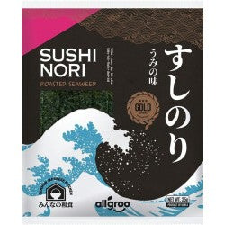 ALLGROO Gold Gerösteter Seetang für Sushi & Nori 25g
