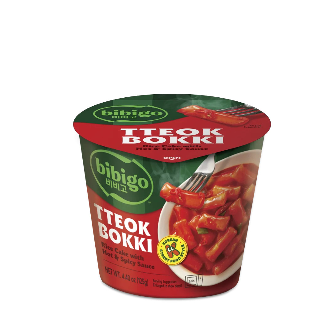 BIBIGO Instant Tteokbokki Scharf, Cup 125g