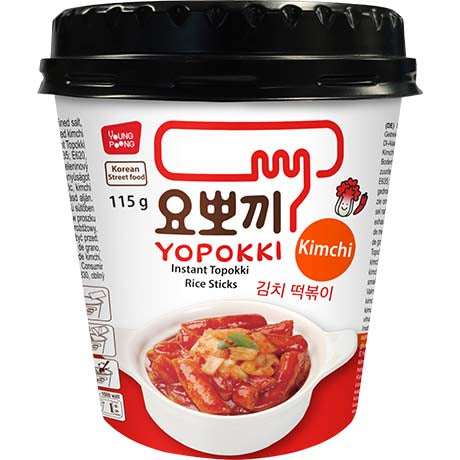 YPFOOD YOPOKKI Instant Tteokbokki Kimchi, Cup 115g