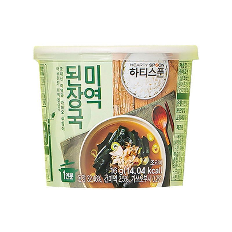 HEARTY SPOON Sojabohnen Suppe mit Seetang, Cup 16g