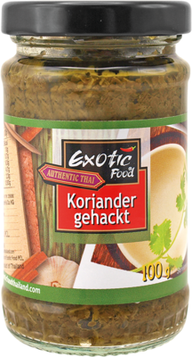 Exotic Food Koriander gehackt in Sojabohnenöl 100g
