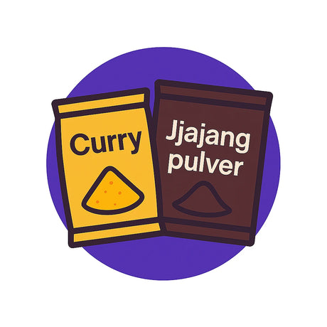 Curry, Jjiajangpulver -und Soße