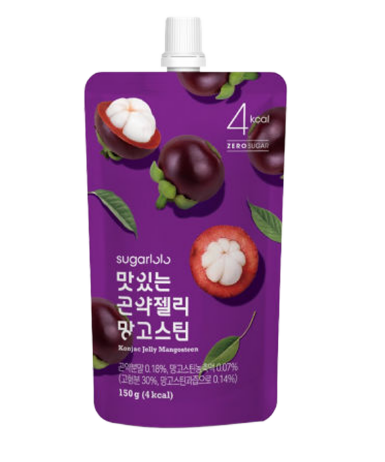 SUGARLOLO Leckeres Konjac Jelly Mangostan (10 x 150g) – Der exotische Diät-Snack