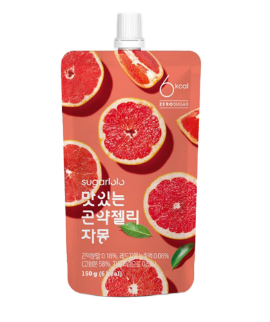 SUGARLOLO Leckeres Konjac Jelly Grapefruit (10 x 150g) – Der herb-erfrischende Diät-Snack