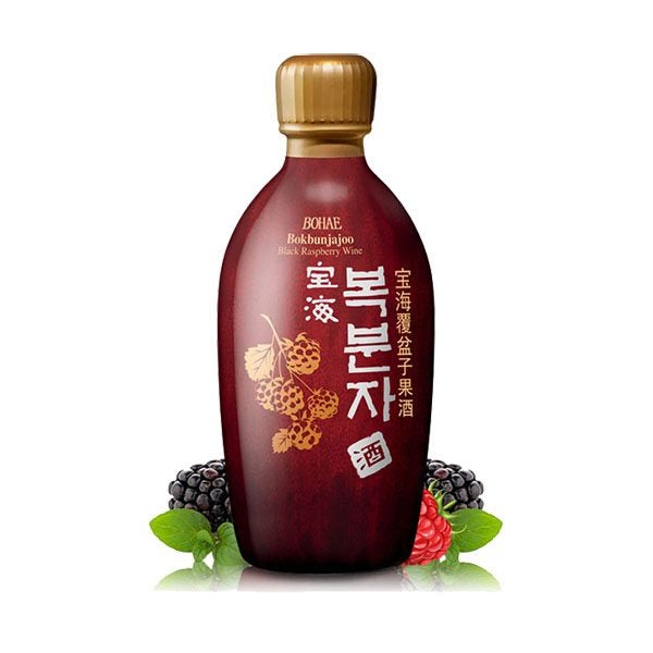 BOHAE Pflaumenwein Schwarzer Himbeerwein 14% Alk. 375ml