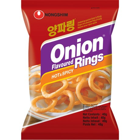 NONGSHIM Zwiebelringe Chips, Scharf 40g