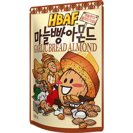 HBAF 마늘빵맛 아몬드 120g