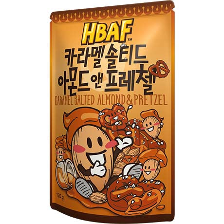 HBAF Mandel Gesalzenes Karamell & Brezel 120g