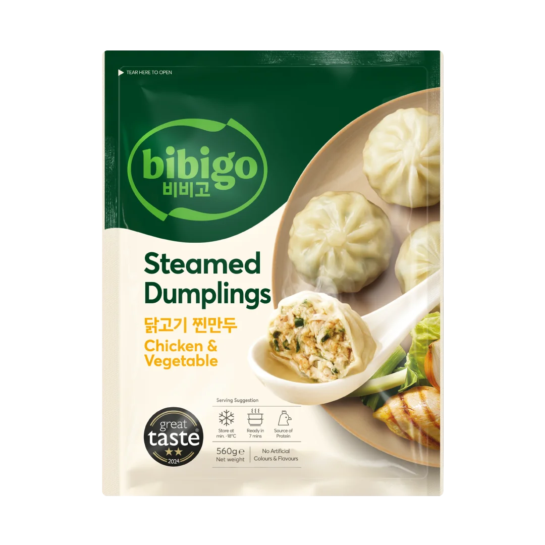 BIBIGO Hühnchen & Gemüse Dumpling, gedämpft 560g
