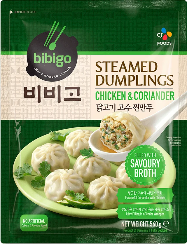 BIBIGO Hühnchen & Koriander Dumpling, gedämpft 560g