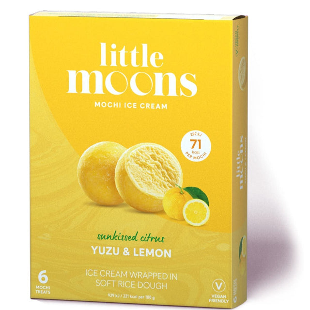 LITTLE MOONS Eis Mochi, Yuzu Zitrone (vegan) 192g