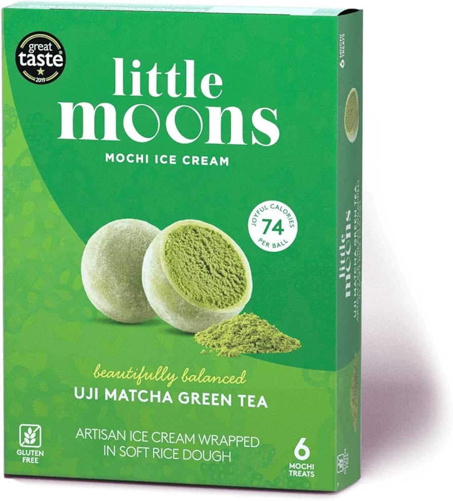 LITTLE MOONS Eis Mochi, Matcha Grüntee 192g