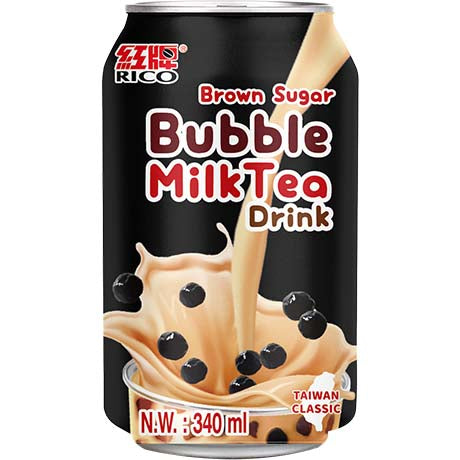 RICO Bubble Milk Tea-Getränk Brauner Zucker mit Pfand 350ml