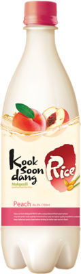 KOOKSOONDANG Koreanischer Reiswein Makgeolli, Pfirsich 3% mit Pfand 750ml