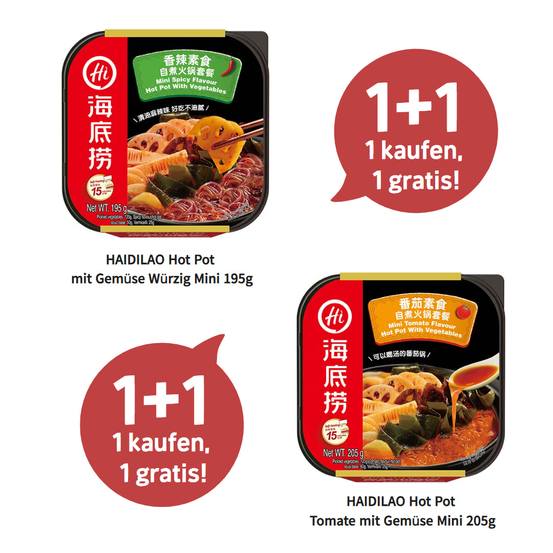 HAIDILAO Hot Pot mit Gemüse Würzig Mini 195g