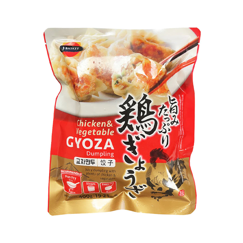 J-BASKET Gemüse & Hühnerfleisch Gyoza Mandu 400g