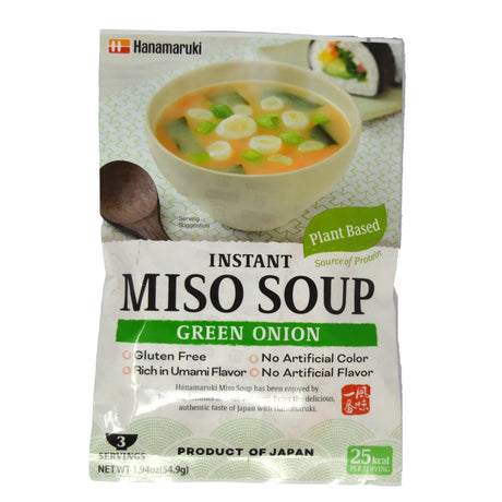HANAMARUKI Vegan Instant Misosuppe Naganegi 54.9g