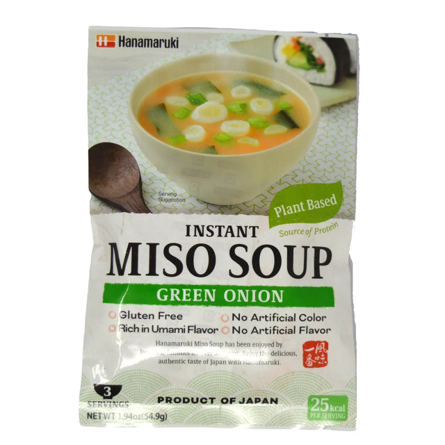 HANAMARUKI Vegan Instant Misosuppe Naganegi 54.9g
