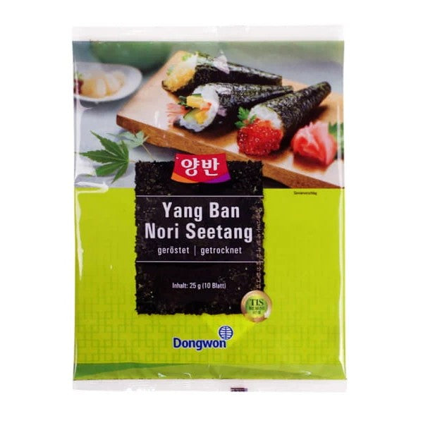 DONGWON Yangban Gerösteter Seetang für Sushi & Kimbab 25g