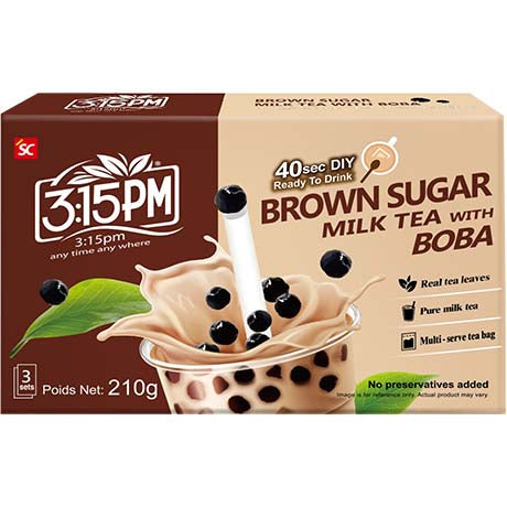 3:15 PM Milchtee Brauner Zucker 210g (70g x 3)